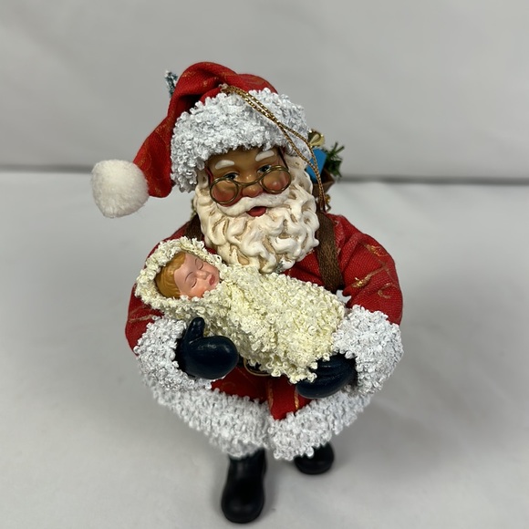 Santa Claus Possible Dreams Newborn Christmas Ornament 2000 clothique decor - Picture 12 of 16